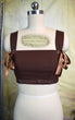 Reversible Dark Chocolate Half Corset